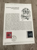 Carte philatélique Tapisserie des Gobelins 1974, 2 timbres 2F, Premier Jour ARPH