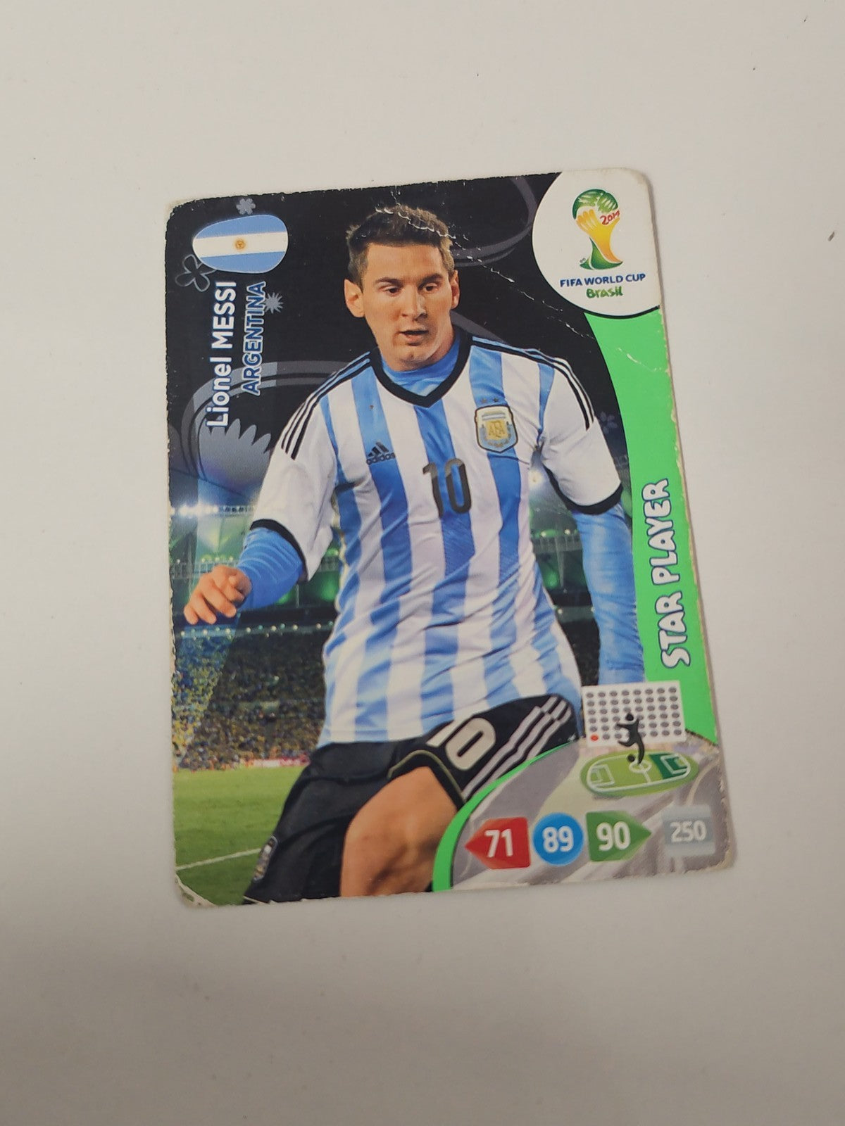 Carte Panini Adrenalyn XL 2014 FIFA World Cup n°18 Lionel Messi football