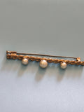 Broche ancienne vintage plaqué or rétro, bijou d?occasion collection déco