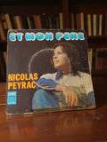 Disque vinyle 45 tours vintage Nicolas Peyrac Et Mon Père EMI Pathé rétro
