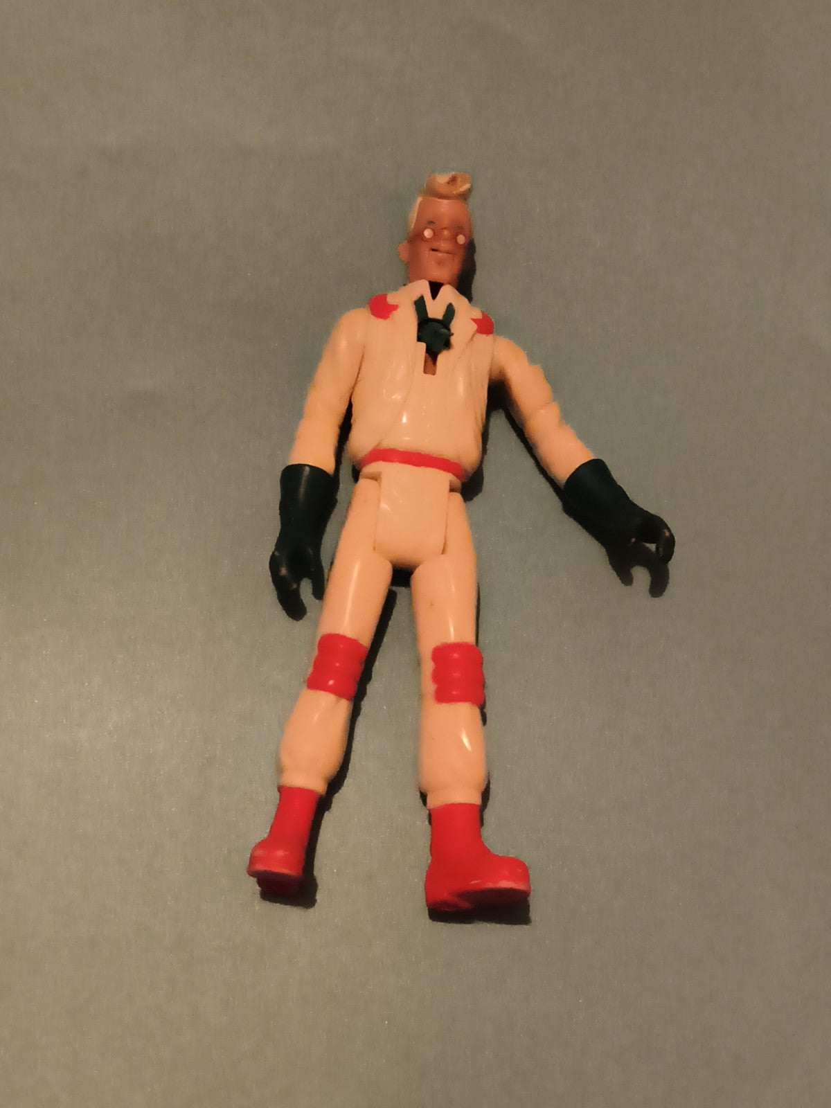 Figurine articulée Ghostbusters tenue beige gants bottes rouges vintage toy