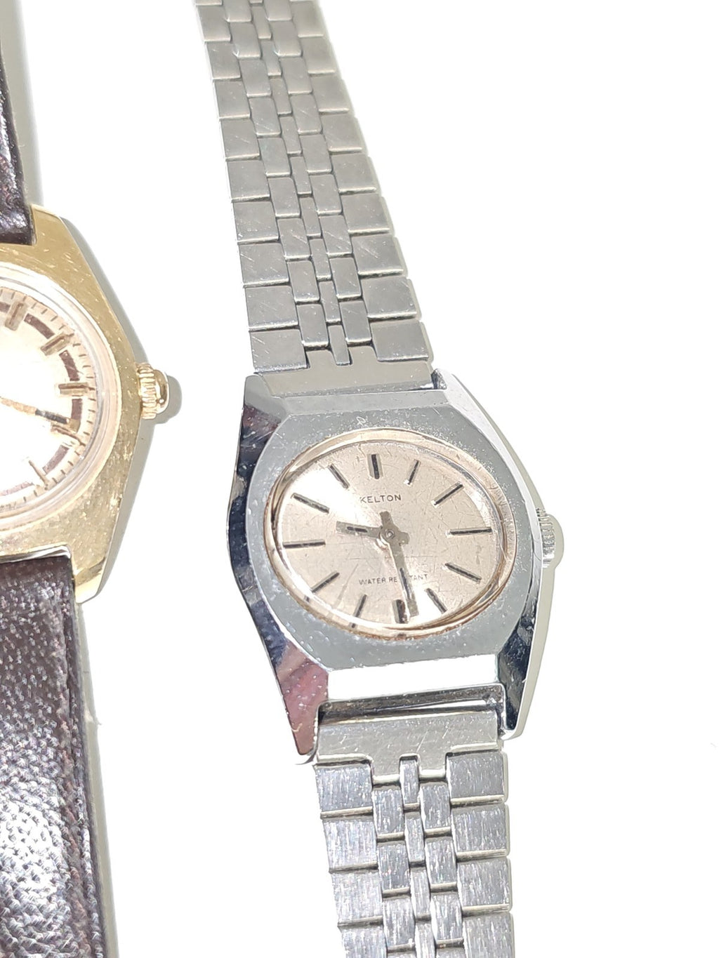 Lot 2 montres à réparer Timex Kelton non fonctionnelles pièces détachées horloge