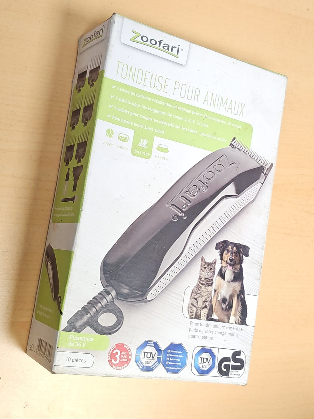 Tondeuse Zoofari pour animaux, toilettage chat chien, coupe précise, appareil d'