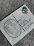 Carte postale expédition Antarctique 1977 cachet Bremen timbre Allemagne philaté