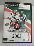 Jeu vidéo PlayStation 2 Roland Garros 2003 tennis sport Sony PS2