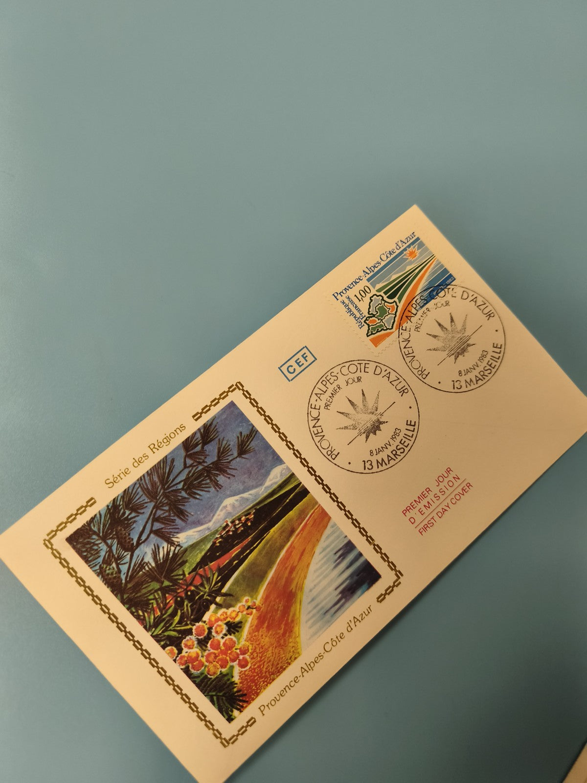 Enveloppe premier jour FDC Provence-Alpes-Côte d?Azur Série des Régions (Ref 11)