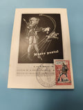 Enveloppe FDC premier jour Musée postal timbre Messager Royal France oblitérée