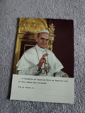 Carte bénédiction papale Ville du Vatican pape Paul VI photo couleur philatélie