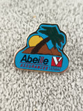 Pin's vintage Abeille Assurances Groupe Victoire logo palme soleil années 90