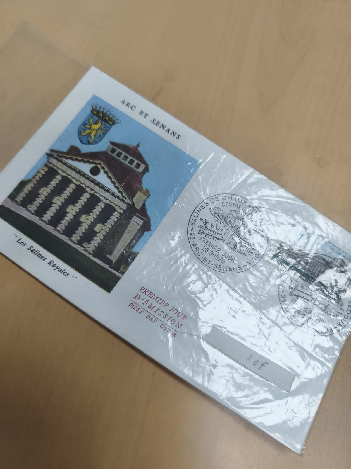 Enveloppe Premier Jour Arc-et-Senans Salines Royales philatélie FDC