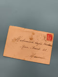 Lettre ancienne timbrée France cachet 1900s Marseille philatélie (Ref 3)