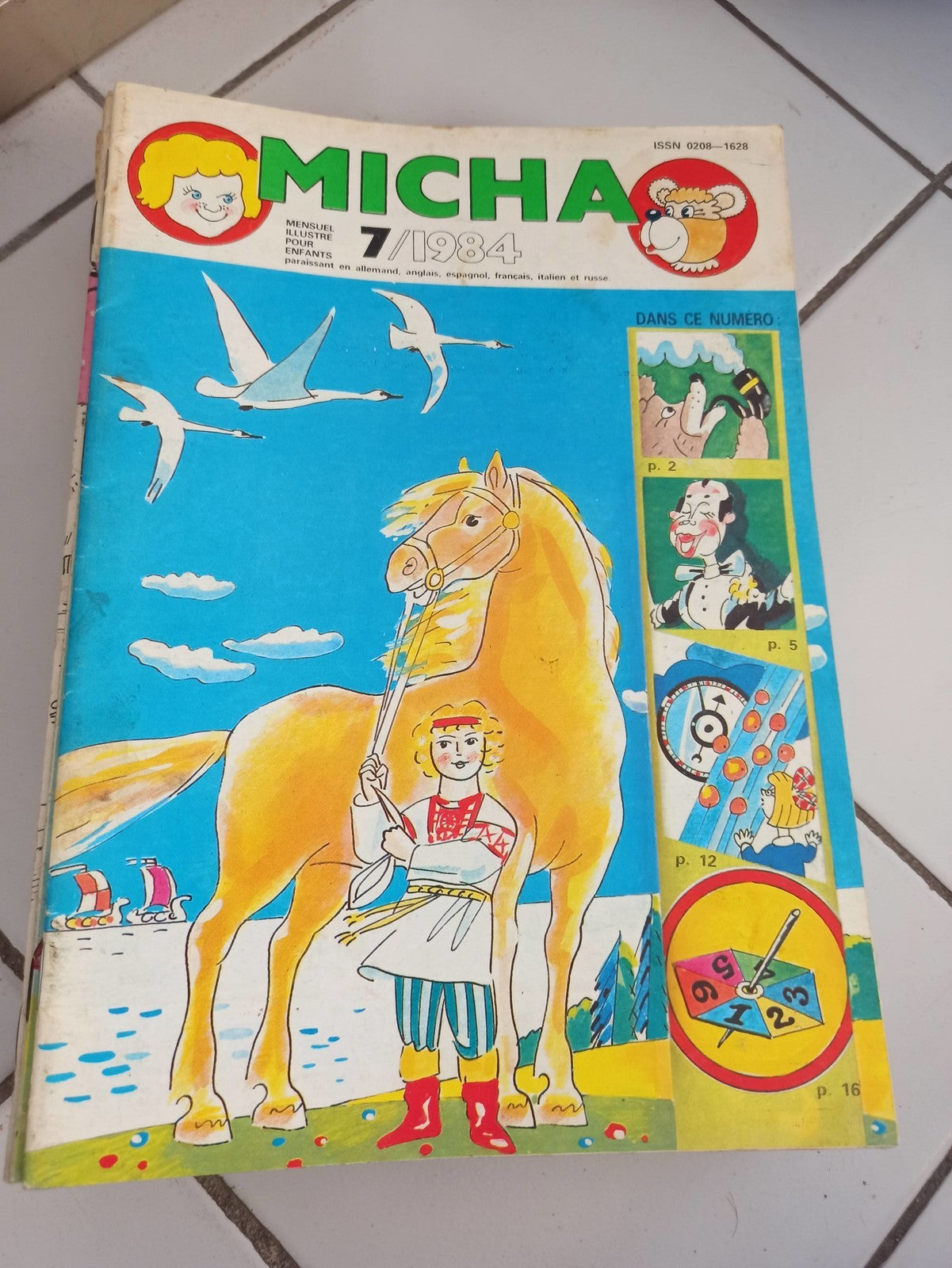 Magazine Micha 7/1984 vintage illustré enfant France années 80 rétro presse