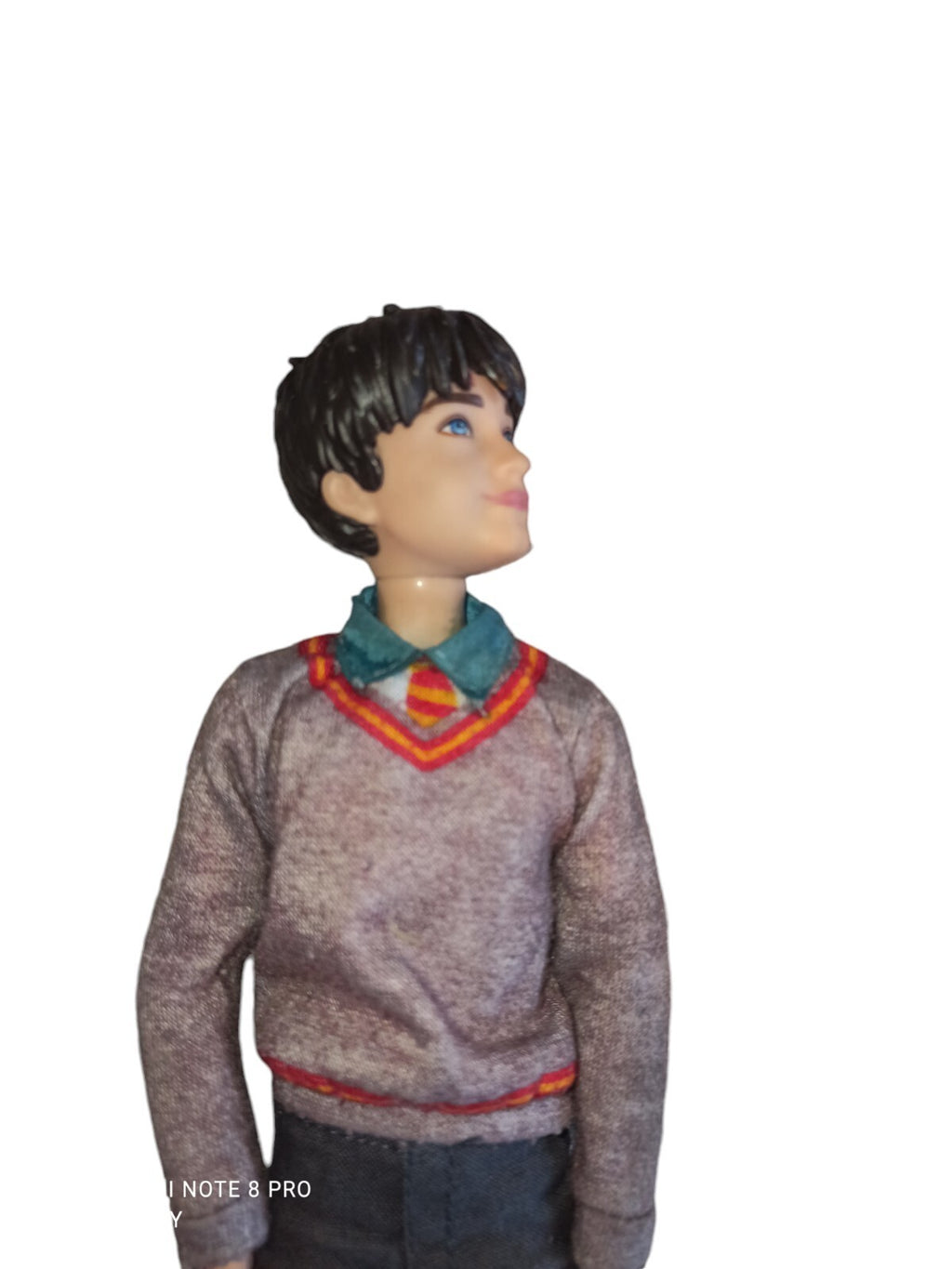 Poupée Harry Potter vintage pull gris pantalon noir figurine articulée
