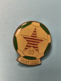 Vintage pin's football Saint Ouen 93 étoile rouge et verte collection (Ref 16)