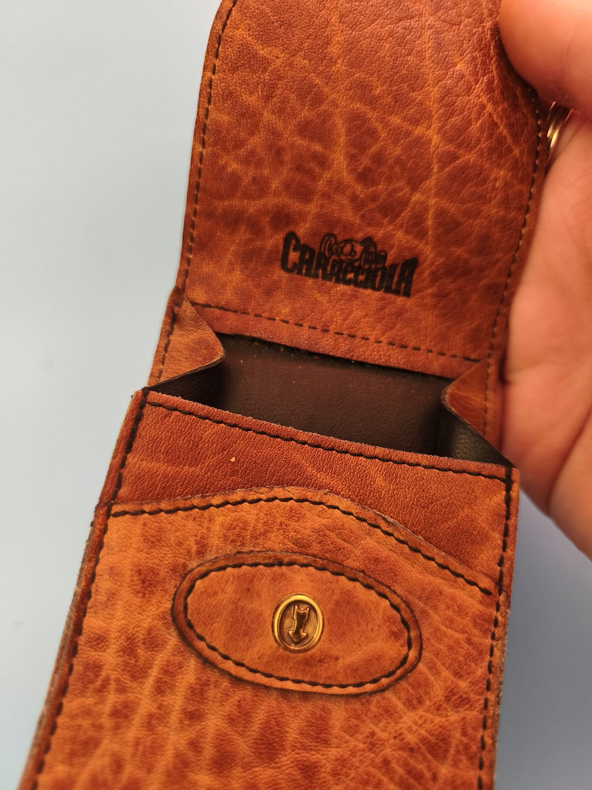 Porte-monnaie vintage cuir Ancienne, portefeuille rétro collection ancien