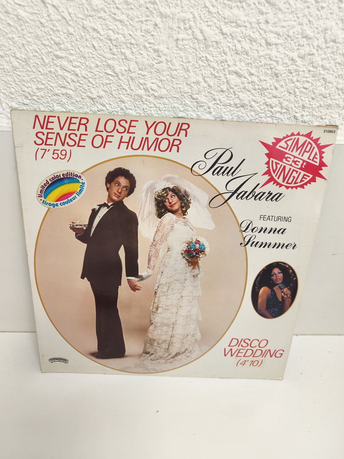 Vinyle 33 tours Paul Jabara Donna Summer Disco Wedding édition couleur