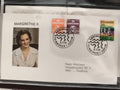 Lettre premier jour Margrethe II Danemark 1991 timbres obliteration Kobenhavn vi