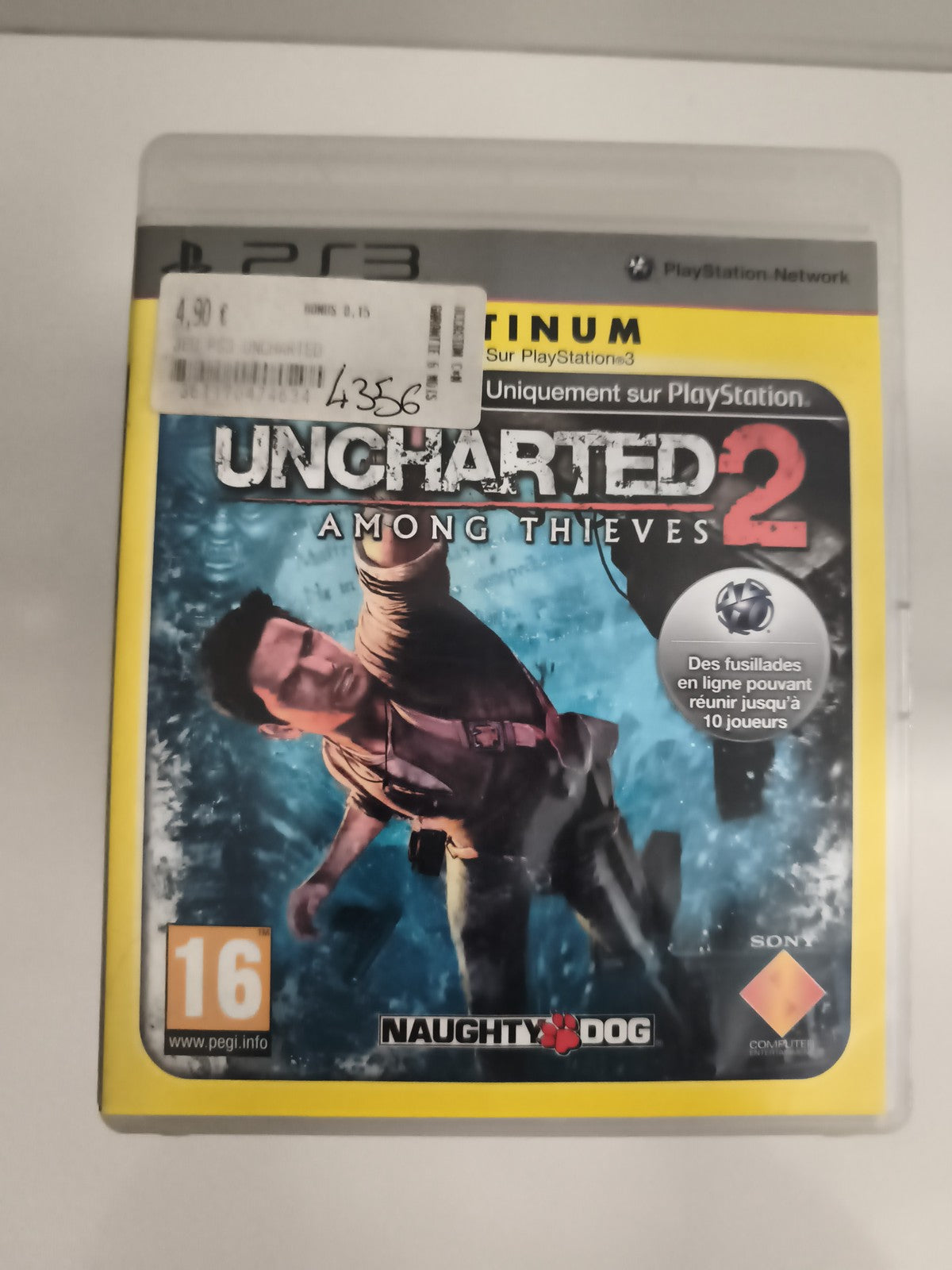 Jeu PS3 Uncharted 2 Among Thieves Platinum Sony Playstation sans notice