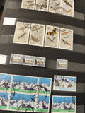Lot anciens timbres oblitérés Pakistan paysages montagnes Karakoram philatélie