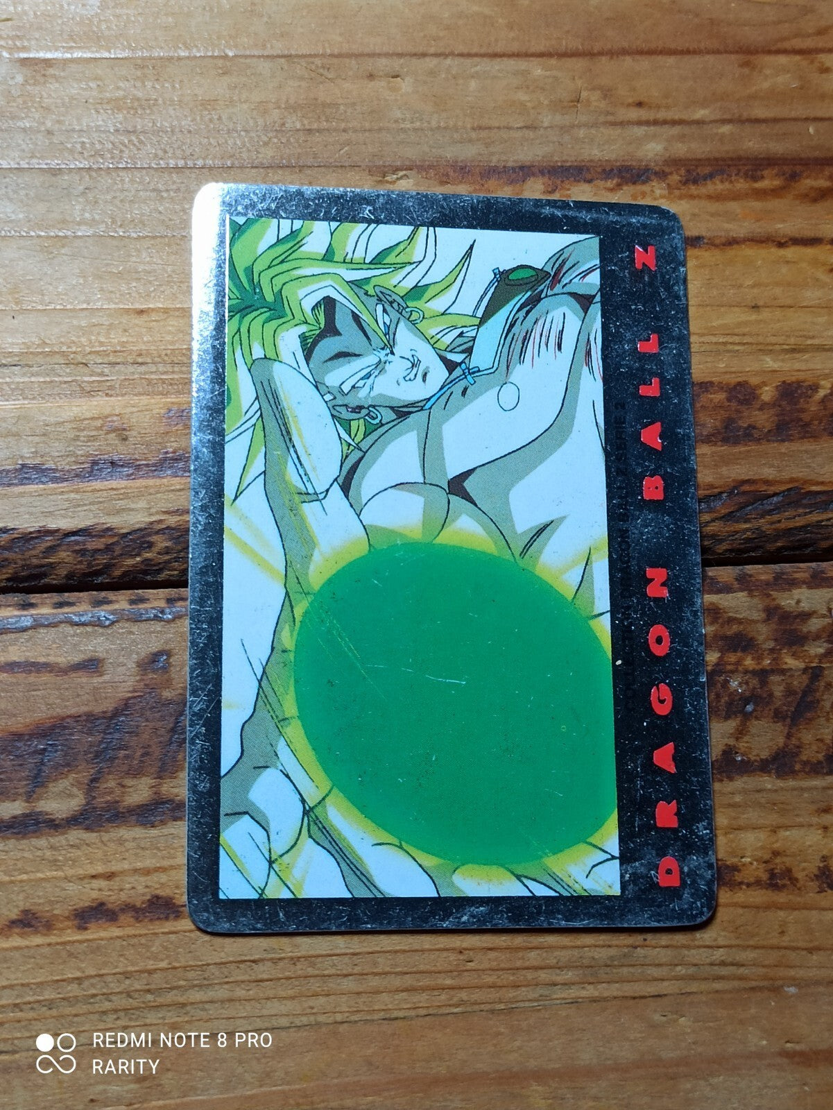 Carte Dragon Ball Z Cardass vintage Série 1 Broly effet brillant
