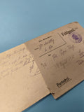 Ancienne enveloppe Feldpost WW1 1915 avec cachet militaire, correspondance