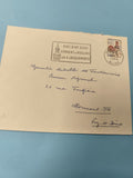 Ancienne enveloppe oblitérée 1964 avec timbre coq France philatélie collection