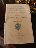 Livret ancien notice pour assurés 1912 vintage rétro collection assurance