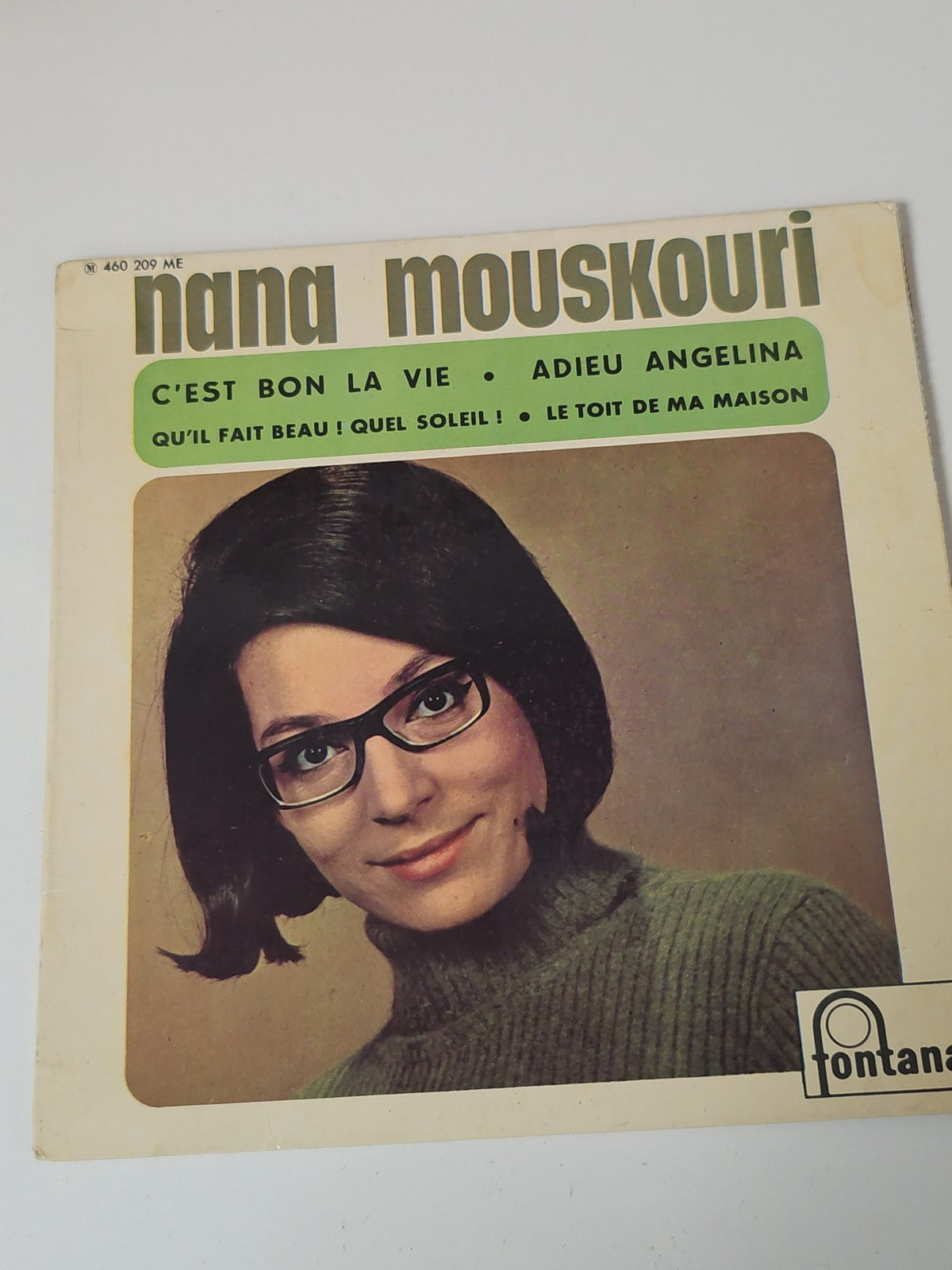 Vinyle 45 tours ancien rétro Nana Mouskouri disque collection chanson française