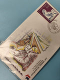 Ancienne enveloppe FDC Journée du Timbre 1997 Droits de l?Homme illustrée