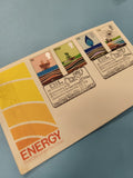 Enveloppe FDC premier jour émission timbres Energy Royaume-Uni, motifs pétrole g