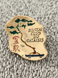 Pin's vintage Bonsai Club du Calaisis, émaillé, badge ancien arbre, Ref 4