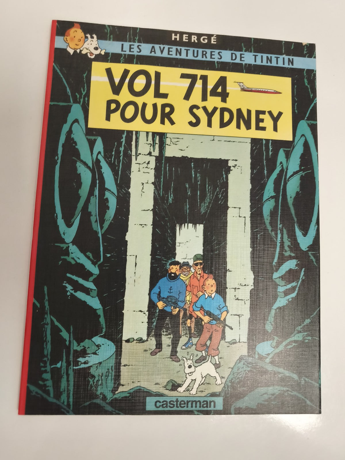 Bande dessinée Tintin Vol 714 pour Sydney Hergé Casterman couverture souple