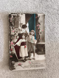 CPA illustrée enfants drapeau français Chanson d'Alsace début XXe