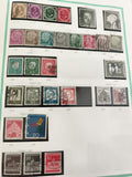 Timbres Allemagne Deutsche Bundespost oblitérés couleurs variées philatélie