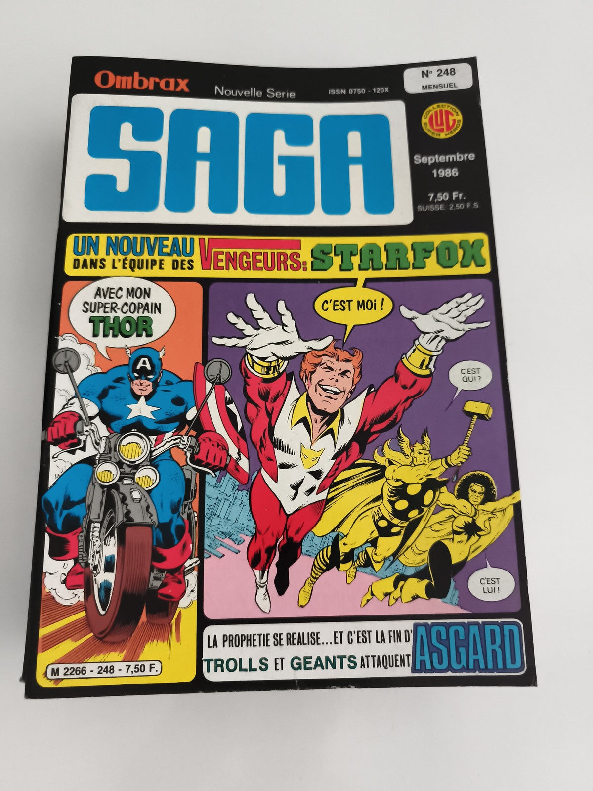 Comic SAGA Ombrax n°248 septembre 1986 Marvel Starfox Thor très bon état