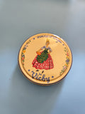 Petite boîte publicitaire ancienne en métal Vichy vintage déco rétro collection