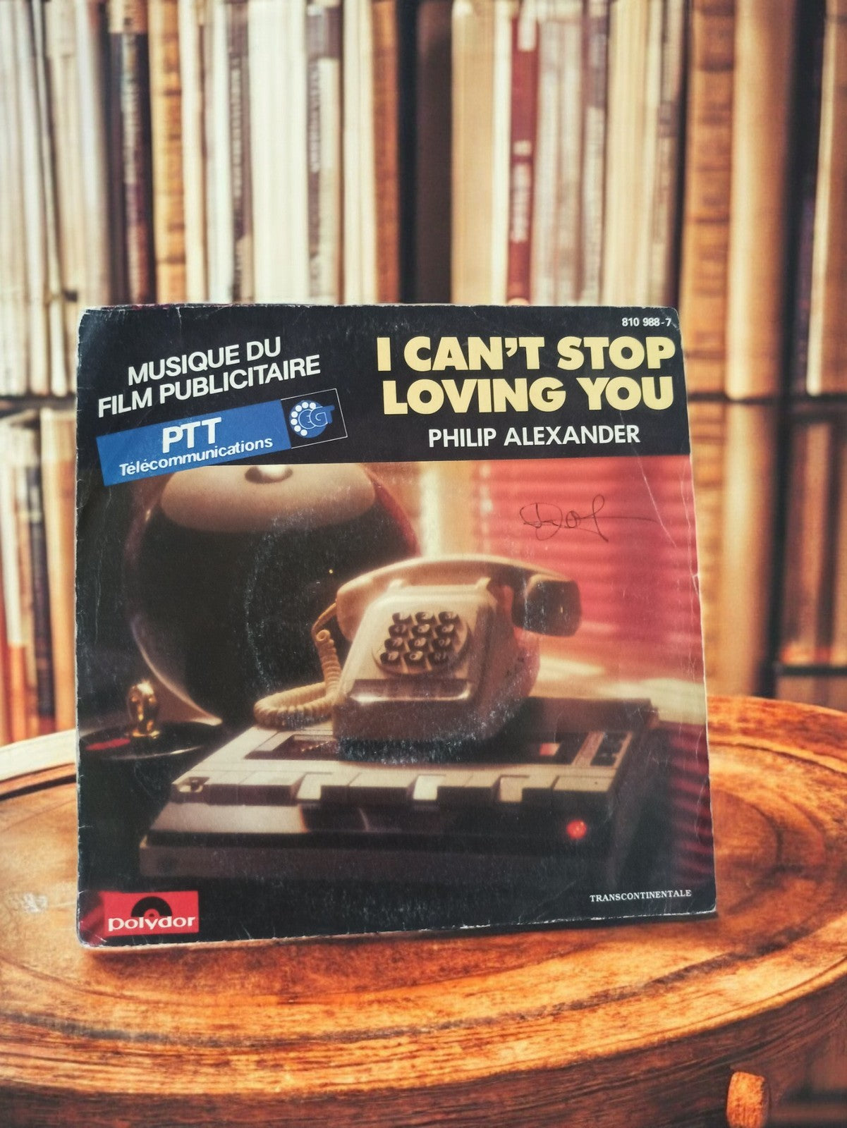Disque vinyle 45 tours Philip Alexander I Can't Stop Loving You vintage Polydor