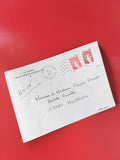 Enveloppe philatélie affranchie France timbres Marianne 1987 Guadeloupe avion