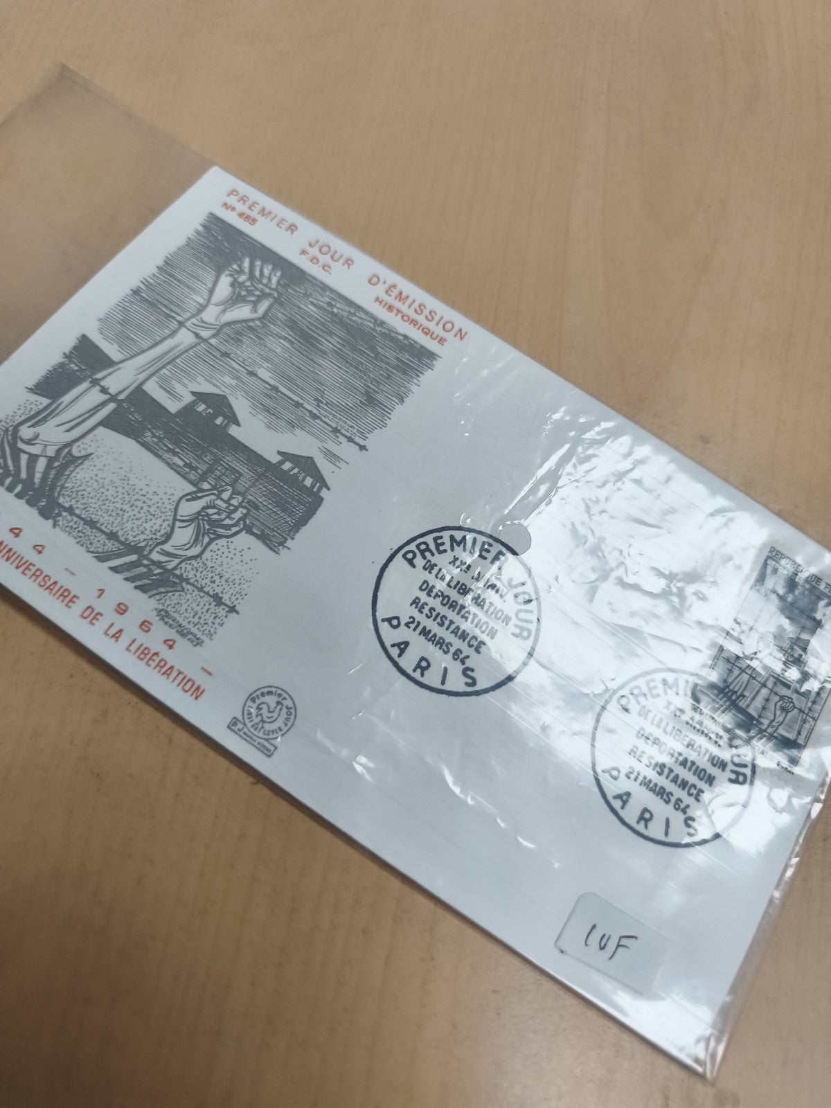 Enveloppe Premier Jour 1964 Libération Paris philatélie commémorative FDC