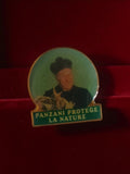 Pin's publicitaire vintage Panzani protège la nature badge ancien rétro