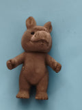 Figurine Sylvanian animal marron effet velours jouet décor enfant