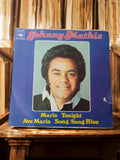 Disque vinyle 45 tours Johnny Mathis CBS vintage pochette bleue rétro années 60