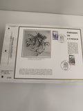 Feuillet CEF UNESCO 1982 Premier Jour timbres Paris illustration dragon