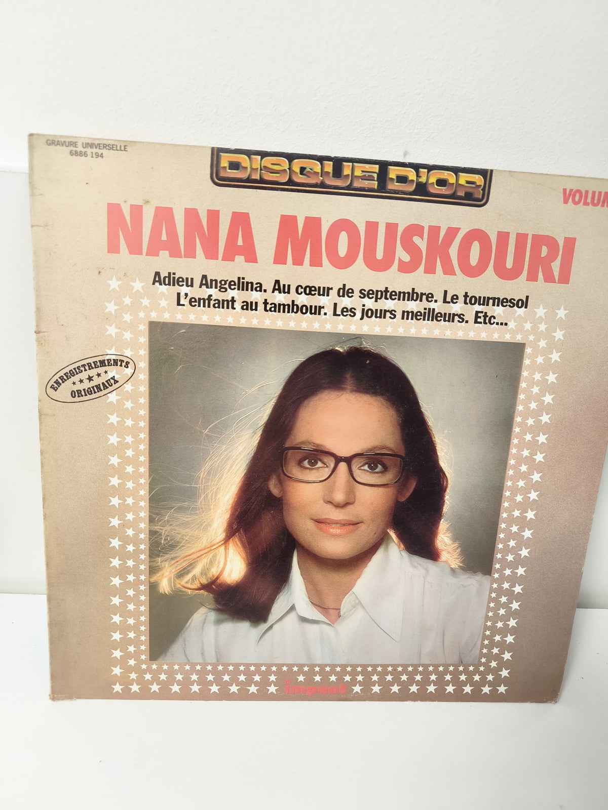 Vinyle 33T vintage Nana Mouskouri ancien disque rétro chanson française collecti