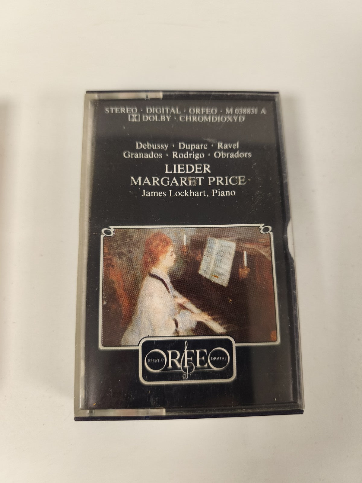 Cassette audio vintage K7 lieder Margaret Price ancienne musique classique colle