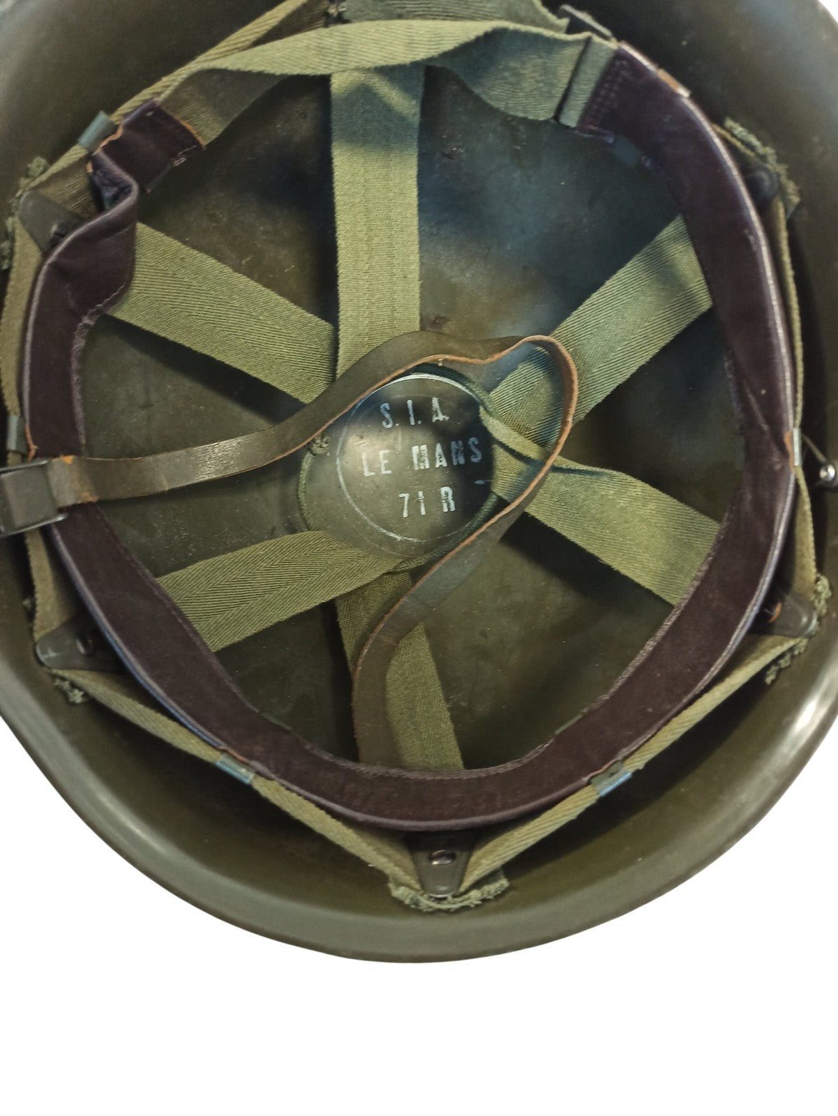 Casque militaire SIA Le Mans ancien vintage France armée casque collection
