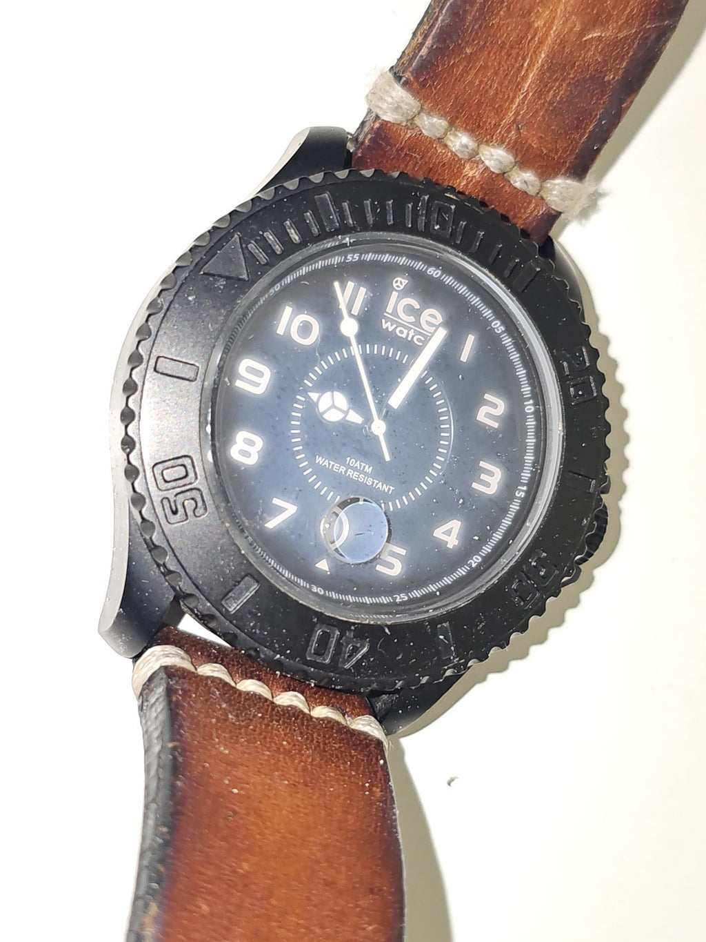 Rare montre homme Ice-Watch Heritage HE.BN.BM.B.L.14 rétro, collection vintage