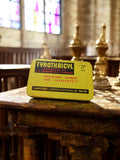 Boîte ancienne Tyrothricyl jaune publicitaire Laboratoires Lederle Oullins vinta