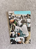 Carte postale CPA charmeur de serpents scène orientale colorisée