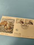 Enveloppe FDC Monaco Sainte Dévote timbres 1er jour d?émission illustrée